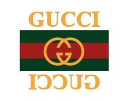 Gucci Marke Logo Symbol Kleider mit Name Design Mode Vektor Illustration