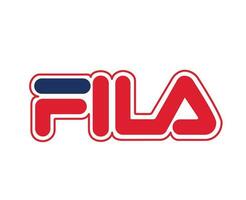 Fila Logo Marke Kleider Symbol Name Design Mode Vektor Illustration