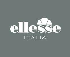 ellesse Italien Marke Logo Kleider Symbol Weiß Design Vektor Illustration mit grau Hintergrund