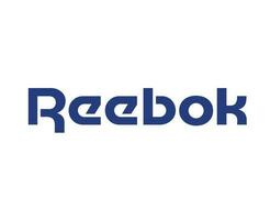 reebok Marke Logo Symbol Name Blau Kleider Design Symbol abstrakt Vektor Illustration