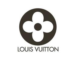 Louis vuitton logotyp varumärke med namn symbol design kläder mode vektor illustration