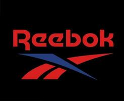 reebok Logo Marke Kleider Symbol Design Symbol abstrakt Illustration Vektor mit schwarz Hintergrund