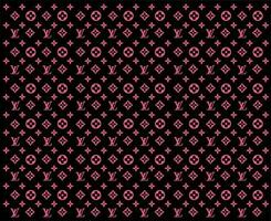 Louis vuitton Hintergrund Marke Logo schwarz und Rosa Symbol Design Kleider Mode Vektor Illustration