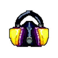 Schutz Respirator Maske Spiel Pixel Kunst Vektor Illustration