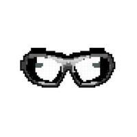 Schutz Sicherheit Brille Spiel Pixel Kunst Vektor Illustration