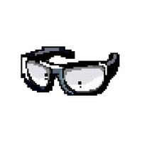 arbetstagare säkerhet glasögon spel pixel konst vektor illustration