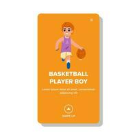 Basketball Spieler Junge Vektor