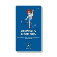 Gymnastik- Sport Mädchen Vektor