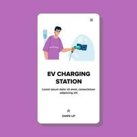 ev laddning station vektor