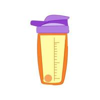 Flasche Protein Shaker Cartoon-Vektor-Illustration vektor