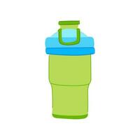 dryck protein shaker tecknad serie vektor illustration