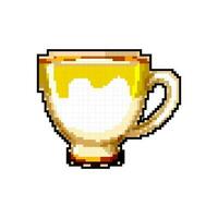 Kaffee Jahrgang Tasse Spiel Pixel Kunst Vektor Illustration