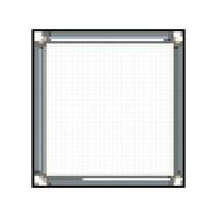 presentation whiteboard skola spel pixel konst vektor illustration