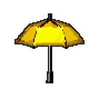 Frühling Regenschirm Regen Spiel Pixel Kunst Vektor Illustration
