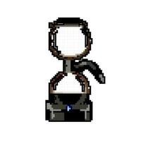 Topf Siphon Kaffee Hersteller Spiel Pixel Kunst Vektor Illustration