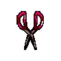 öppen scissor skära spel pixel konst vektor illustration