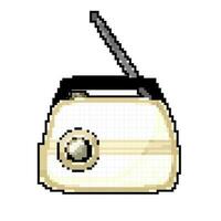 podcast radio musik spel pixel konst vektor illustration