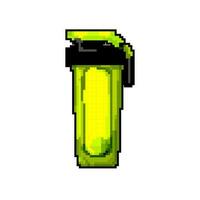 trinken Protein Shaker Spiel Pixel Kunst Vektor Illustration