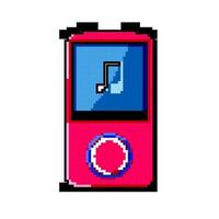 musik mp3 spelare spel pixel konst vektor illustration