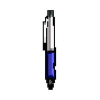 Schreibwaren Stift Spiel Pixel Kunst Vektor Illustration