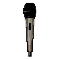 Stimme mic Mikrofon Musik- Spiel Pixel Kunst Vektor Illustration