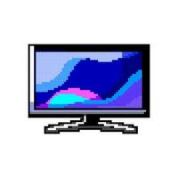 Cyber Monitor pc Spielen Spiel Pixel Kunst Vektor Illustration