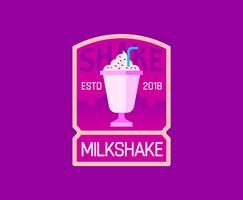 diner milkshake logo vektor