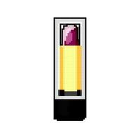 Farbe Lippenstift bilden Spiel Pixel Kunst Vektor Illustration