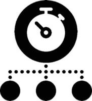 Uhr Symbol Symbol Design Bild. Illustration von das Alarm Uhr Zeit isoliert Vektor Bild. eps 10