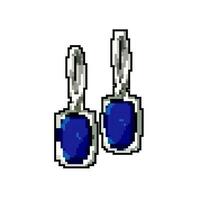 kostbar Schmuck Luxus Spiel Pixel Kunst Vektor Illustration