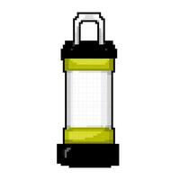 Camping Laterne Lager Lampe Spiel Pixel Kunst Vektor Illustration