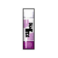 pinne lim flaska spel pixel konst vektor illustration