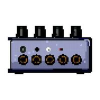 audio hörlurar amp spel pixel konst vektor illustration