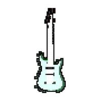 spela gitarr musik spel pixel konst vektor illustration