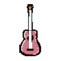 konsert gitarr musik spel pixel konst vektor illustration