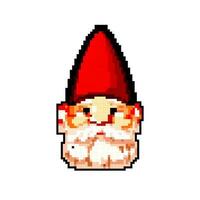 fantasi trädgård gnome spel pixel konst vektor illustration