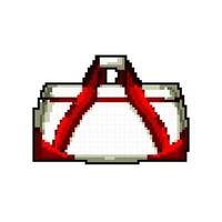 Griff Fitness Tasche Spiel Pixel Kunst Vektor Illustration