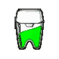 Gesundheit Dental Zahnseide Spiel Pixel Kunst Vektor Illustration