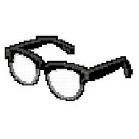 internet dator glasögon spel pixel konst vektor illustration