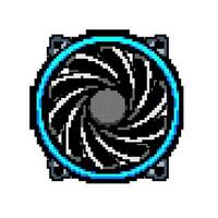 Leistung Kühlung Ventilator pc Spiel Pixel Kunst Vektor Illustration