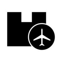 Lieferung per Flugzeug Symbol vektor