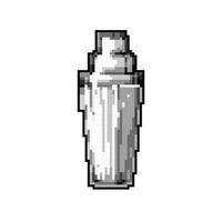 bartender cocktail shaker spel pixel konst vektor illustration