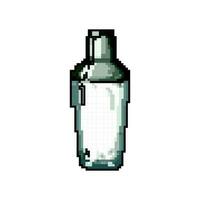 bartender cocktail shaker spel pixel konst vektor illustration