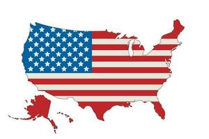 amerikan Karta. 4:e av juli patriotisk begrepp. oberoende dag design element vektor