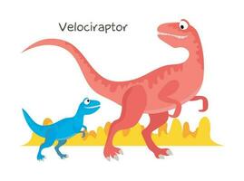 Vektor Karikatur Dinosaurier Baby