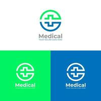 Logo Vektor Design zum medizinisch. diese Logo ist geeignet zum Gesundheit, Klinik, Heilung, Krankenhaus, Medizin