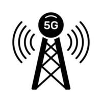 5g signal torn vektor design i modern stil, lätt till använda sig av ikon