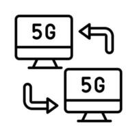 prüfen diese vorsichtig gefertigt 5g Netzwerk Symbol im modisch Stil, Prämie vecto vektor