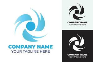 modern einfach Ventilator Logo Design kostenlos Vektor zum Ihre Unternehmen