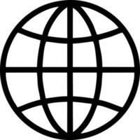 Globus Planet Erde Symbol Symbol Vektor Bild